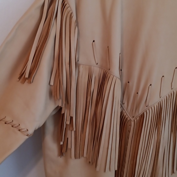 Men's leather jacket "Cowboy Club " size Large color  Tan - Picture 11 of 13